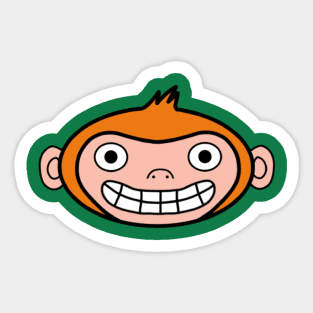 Smiling Monkey Sticker